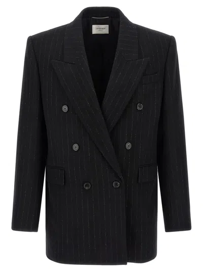 SAINT LAURENT PINSTRIPE BLAZER