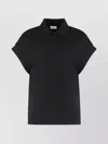 Saint Laurent Sleeveless Polo Shirt In Black