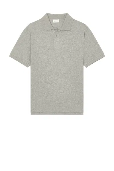 SAINT LAURENT PIQUE POLO