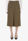 Saint Laurent Houndstooth Pattern Trousers With Belt Loops In Brown