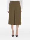 Saint Laurent Houndstooth Pattern Trousers With Belt Loops In Brown