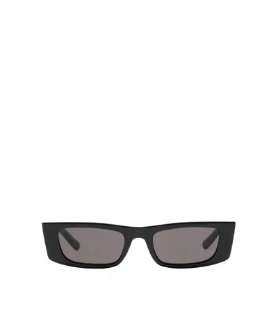 Saint Laurent Plain Colour Sunglasses In Black