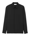Saint Laurent Cotton Poplin Shirt In Black