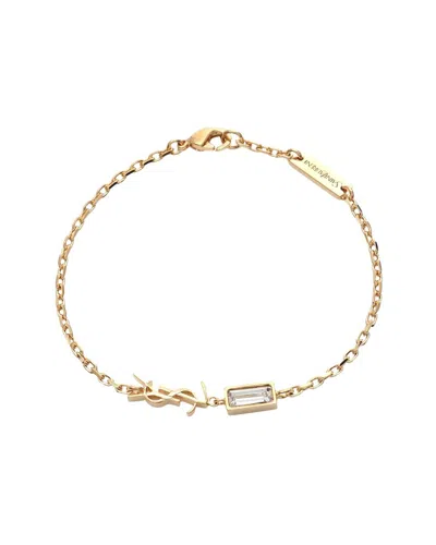 Pre-owned Saint Laurent Plated Cassandra Bracelet (authentic Pre-loved)