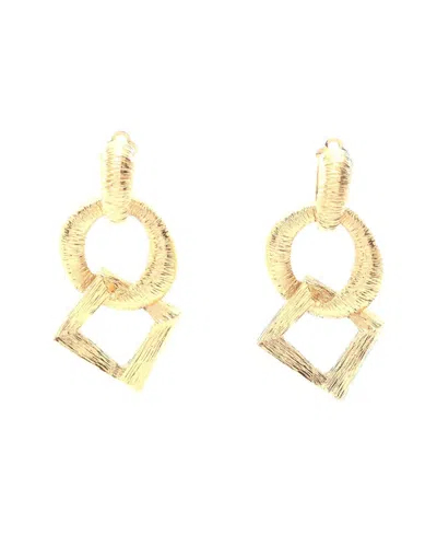 Pre-owned Saint Laurent Plated Gold Plated Earrings (authentic Pre-loved)