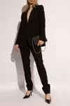 Saint Laurent Pleat-front Trousers In Black