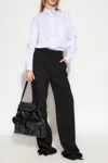 Saint Laurent Pleat-front Trousers In Black