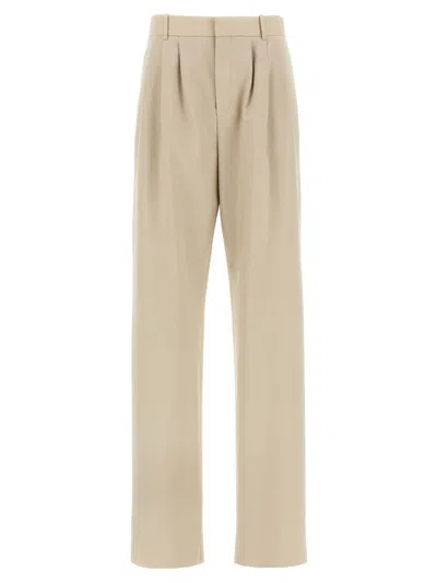 Saint Laurent Tapered Trousers In Multi
