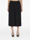 Saint Laurent Pleated-detail Wool Trousers In Black