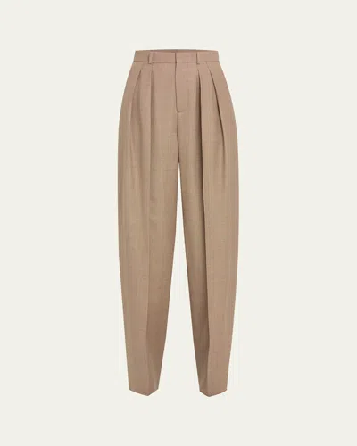 Saint Laurent Pleated High Waisted Trousers