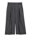 Saint Laurent Pleated Trousers In Black