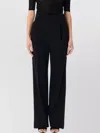 Saint Laurent Pleated Wide Leg Trousers With Pockets