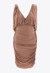 Saint Laurent Woman Short Dress Light Brown Size 6 Cupro In Pink