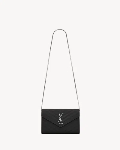 Saint Laurent Pocket Sl E26 Wallet In Black