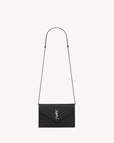 Saint Laurent Pocket Wallet In Black