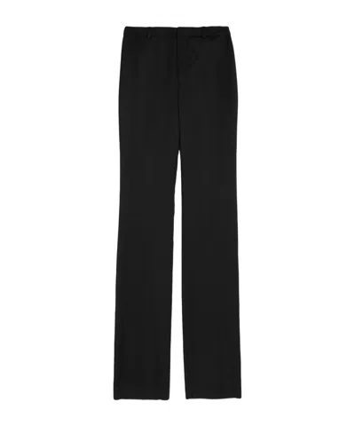 Saint Laurent Pockets Bootcut Trousers In Black
