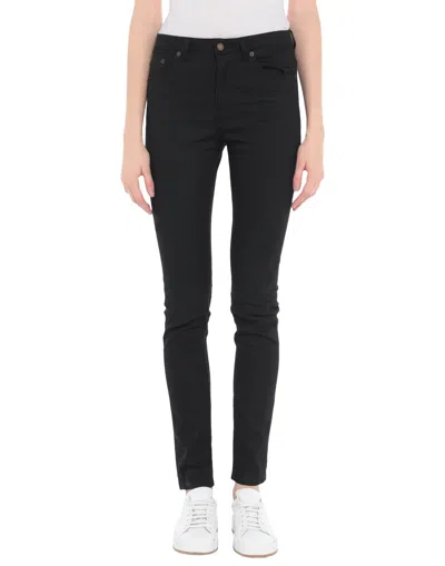 Saint Laurent Pockets Skinny Jeans In Black
