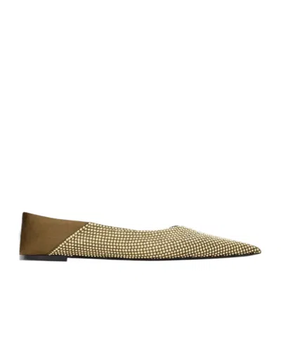 SAINT LAURENT POINTED FLAT SHOES