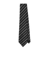 Saint Laurent Pointed Tie In Black