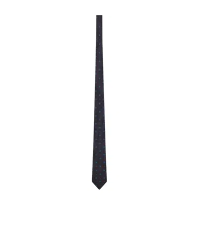 Saint Laurent Pointed Tie In Black
