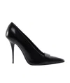 SAINT LAURENT POINTED-TOE POLISHED-FINISH PUMPS