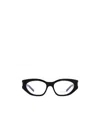 Saint Laurent Polished-effect Cat-eye Glasses In Black
