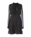 Saint Laurent Lavalier Pois Lurex In Black