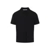 Saint Laurent Shirt With Polo Collar And Short Sleeves In Black