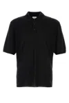 Saint Laurent Wool Polo Shirt In Black
