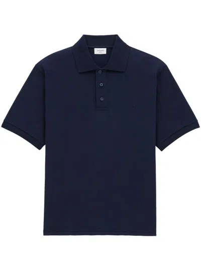 Saint Laurent Polo Cassandre In Blue