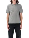 Saint Laurent Men's Polo Piquet T-shirt In Gray