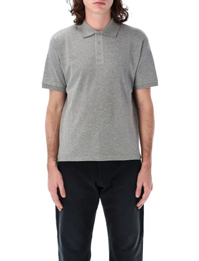 Saint Laurent Polo Piquet In Grey