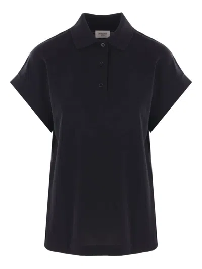 Saint Laurent Polo Sans Manche In Black