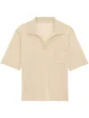 Saint Laurent Poloshirt Mit Cassandre-stickerei In Beige