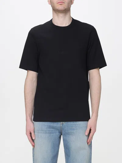 Saint Laurent Classic Round Neck Short Sleeve T-shirt For Men In Gray