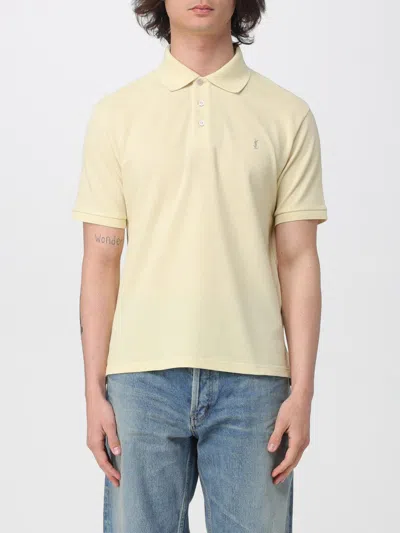 Saint Laurent Polo Shirt Men  In Neutral