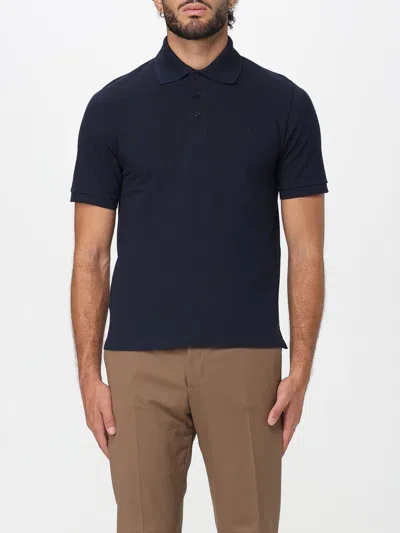Saint Laurent Polo Shirt  Men Colour Marine In Blue