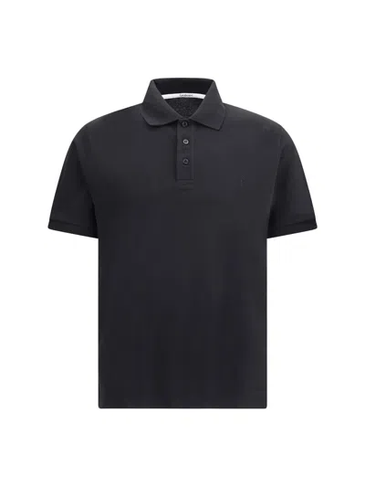 Saint Laurent Polo Shirts In Black