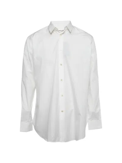 Pre-owned Saint Laurent Poplin Button-up Shirt In White