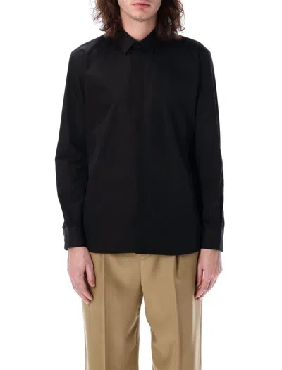 Saint Laurent Tailored Shirt With Long Sleeves In Black