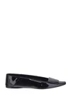 Saint Laurent Square-toed Ballet Shoes In Black