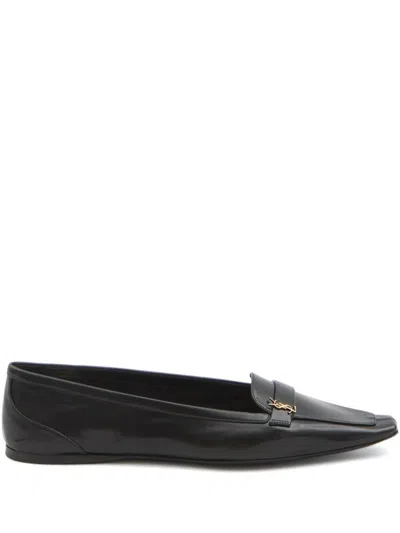 Saint Laurent Poppy Leather Ballets
