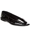 Saint Laurent Square-toed Ballet Shoes In Black
