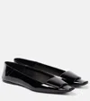 Saint Laurent Square-toed Ballet Shoes In Black