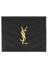 Saint Laurent Porta Carte Con Patta Cassandre Matelassé