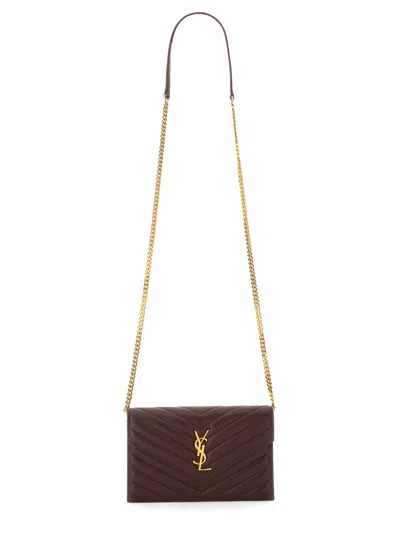SAINT LAURENT PORTAFOGLO "ENVELOPE CASSANDRE" CON CATENA