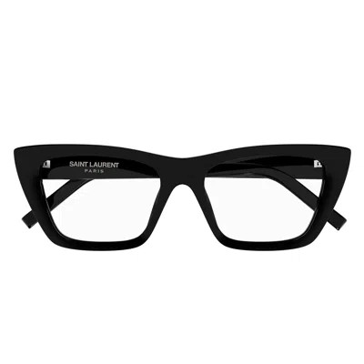 Saint Laurent Prescription Glasses Sl 276 Mica Opt 003 Black/transparent Women