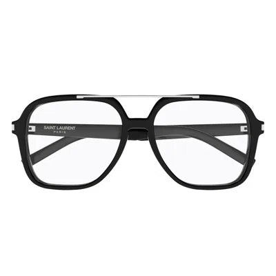 Saint Laurent Prescription Glasses Sl 545 Opt 001 Black/transparent Women
