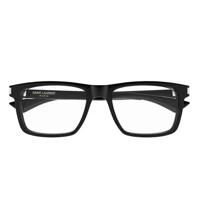 Saint Laurent Prescription Glasses Sl 882 006 Black Crystal/transparent Men
