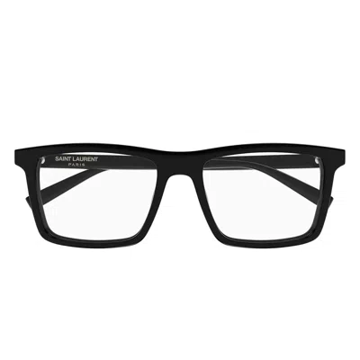 Saint Laurent Prescription Glasses Sl 906 004 Black/transparent Men